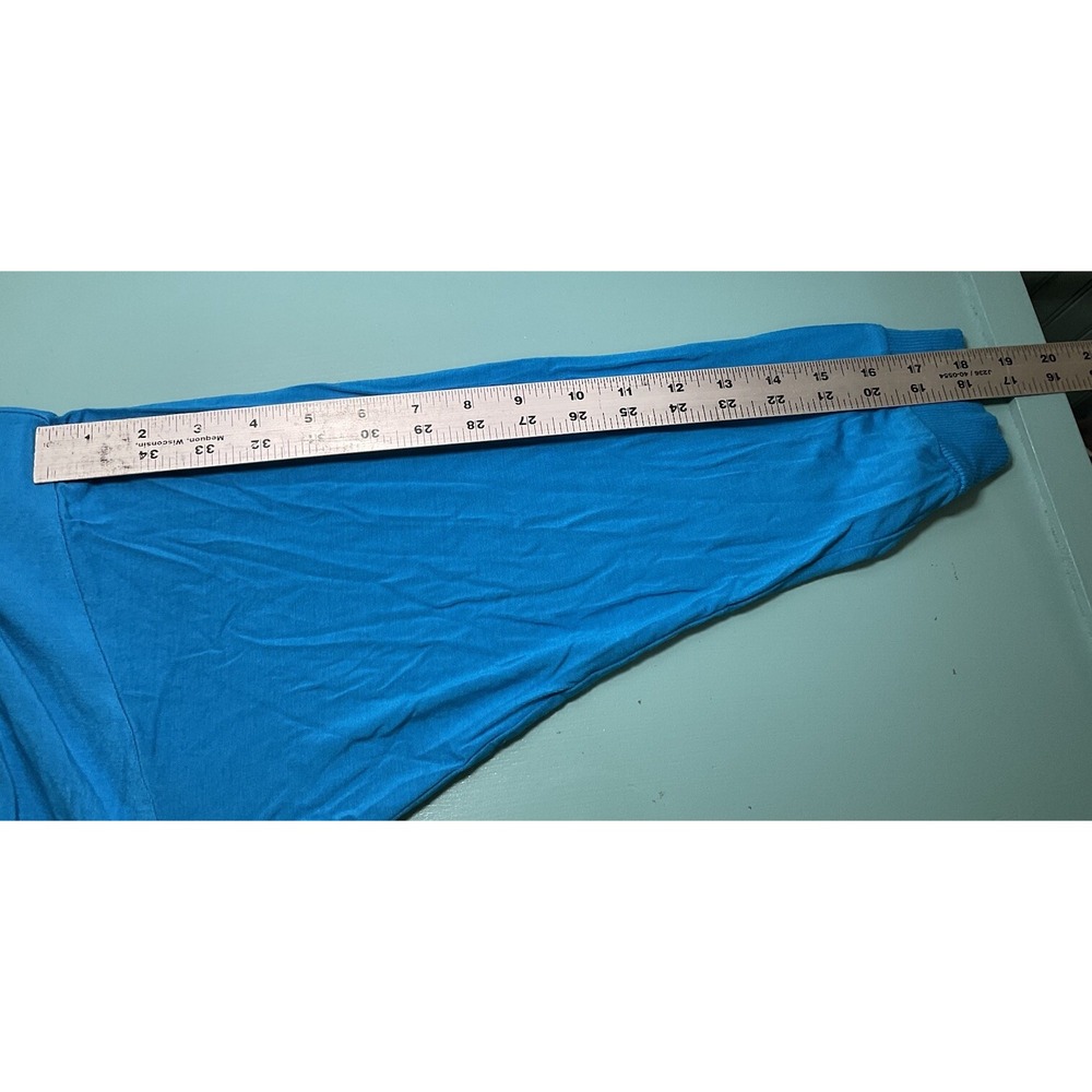Calvin Klein 2X Aqua & White Knit Shirt Layered Look Shirt Stretch - Picture 7 of 10